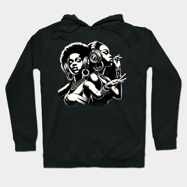 Afrocentric Women Music Hoodie by Graceful Designs